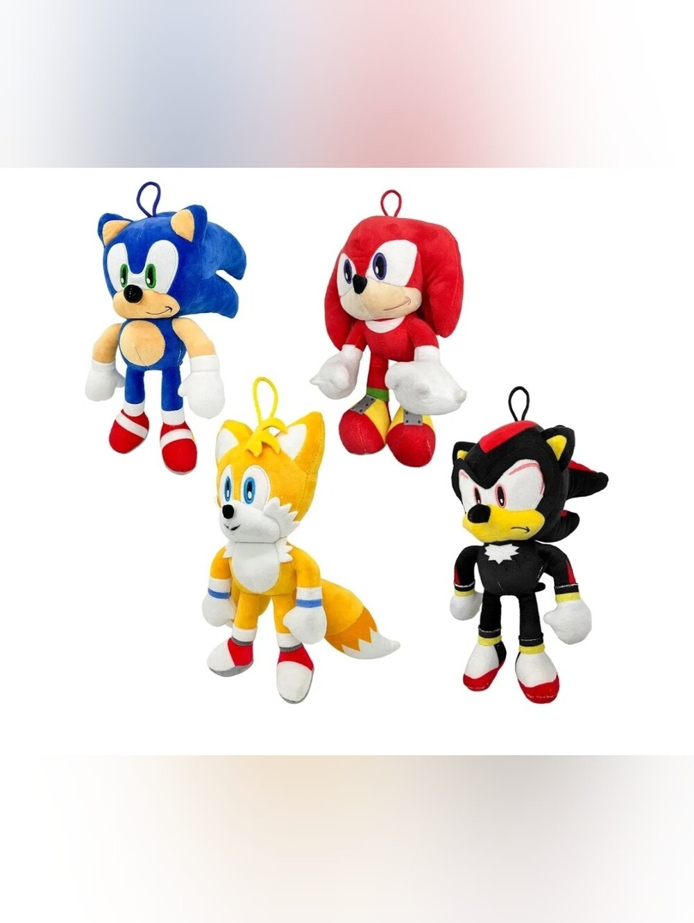 Sonic The Hedgehog 4Pcs Plush Doll The Movie Toy Stuffed Animals Kids